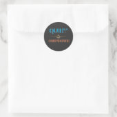 Sticker Rond Confiance Silencieuse (Sac)