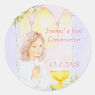 Sticker Rond Confirmation de Holy Communion