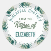 Sticker Rond Confit de Ananas (Devant)