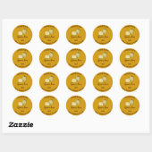 Sticker Rond Confit de goyave fait maison modifiable (Feuille)