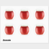 Sticker Rond Confiture aux fraises (Feuille)