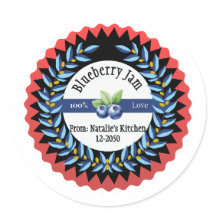 Confiture Blueberry Fabriquée Avec Amour Moderne B