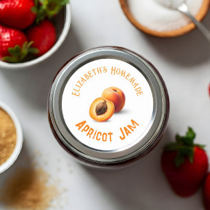 Sticker Rond Confiture d'abricot