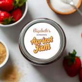 Sticker Rond Confiture d'abricot