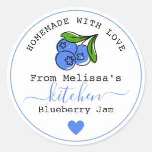 Sticker Rond Confiture De Blueberry Maison De La Cuisine De