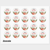Sticker Rond confiture de canne à tomate maison (Feuille)
