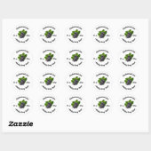 Sticker Rond Confiture de cassis (Feuille)