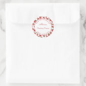 Sticker Rond Confiture de fraise customisée de la cuisine de (Sac)