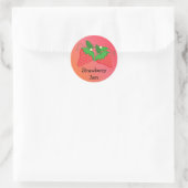 Sticker Rond Confiture de fraises (Sac)