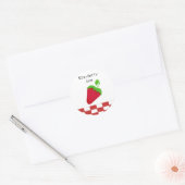 Sticker Rond Confiture de fraises (Enveloppe)