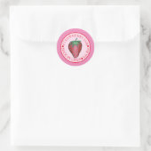 Sticker Rond Confiture De Fraises Confitures De Fruits Confecti (Sac)