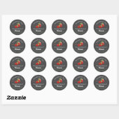 Sticker Rond Confiture de fraises maison Confiture de chalet pe (Feuille)