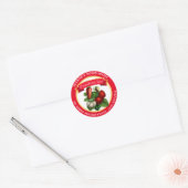 Sticker Rond Confiture de Fraises Maison Conserves (Enveloppe)