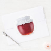Sticker Rond Confiture de framboise (Enveloppe)