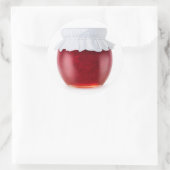 Sticker Rond Confiture de framboise (Sac)
