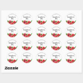 Sticker Rond Confiture de framboise Confiture maison (Feuille)