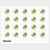 Sticker Rond Confiture de fruits orange (Feuille)