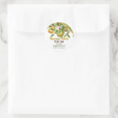 Sticker Rond Confiture de fruits poires (Sac)