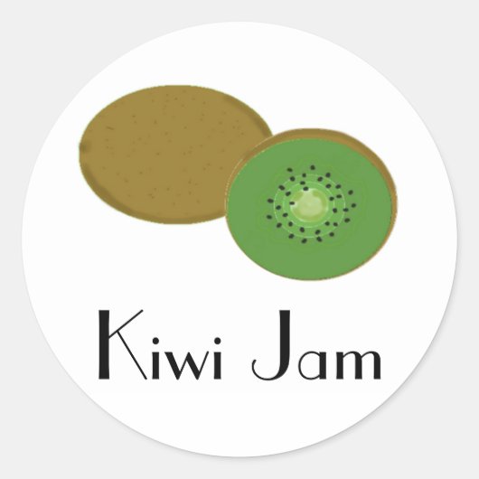 Sticker Rond Confiture de kiwi (Devant)