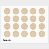 Sticker Rond Confiture de Myrtille Maison Rustique dans du Papi (Feuille)