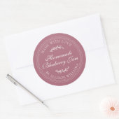 Sticker Rond Confiture de myrtille maison rustique en conserve  (Enveloppe)