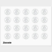 Sticker Rond Confiture de Myrtille Maison Rustique Mise en Pot  (Feuille)