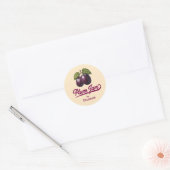 Sticker Rond Confiture de Prune (Enveloppe)