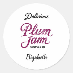 Sticker Rond Confiture de Prune