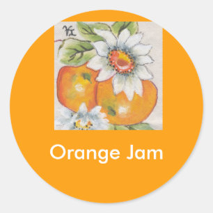 Sticker Rond confiture d'oranges