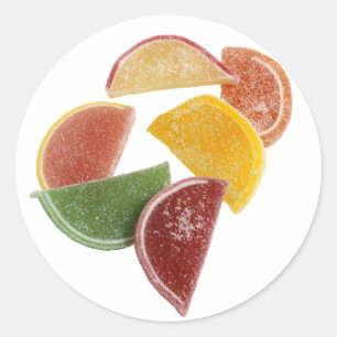 Sticker Rond Confiture d'oranges d'agrume