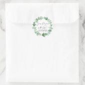 Sticker Rond Confiture Favor De Mariage Emballée De Succulents  (Sac)