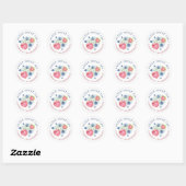 Sticker Rond Confiture mixte de baies (Feuille)