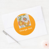 Sticker Rond confiture orange (Enveloppe)