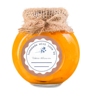 Sticker Rond Confiture personnalisée en conserve   Faite maison