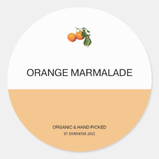 Sticker Rond Confiture personnalisée et conservation des Étique