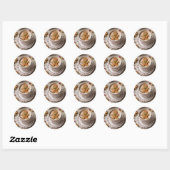 Sticker Rond Confort et joie (Feuille)