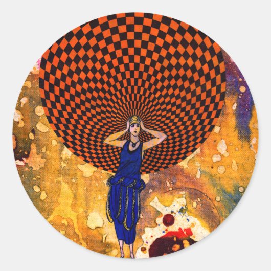 Sticker Rond Confusion par Michael Moffa (Devant)