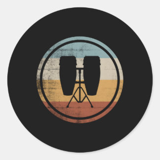 Sticker Rond Conga Drum Pour Musiciens Conga Drum