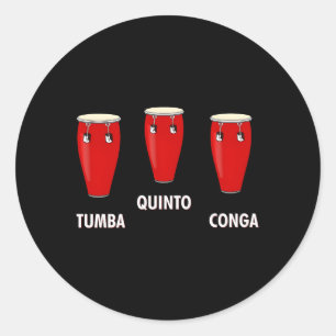 Sticker Rond Conga Quinto Tumba