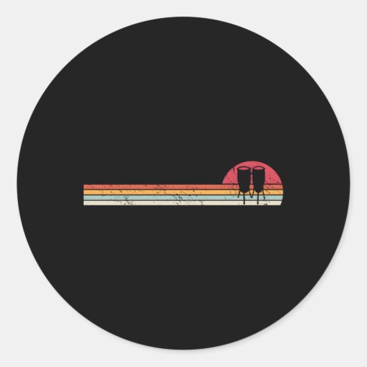 Sticker Rond Congas Player Drummer Musicien Conga Pour (Devant)