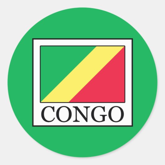 Sticker Rond Congo (Devant)
