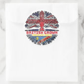 Sticker Rond Congo Congo Royaume-Uni British Tree (Sac)