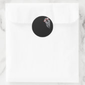 Sticker Rond Congo - Perroquet gris (Sac)