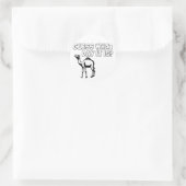 Sticker Rond Conjecture quel jour c'est ? Chameau de journée en (Sac)