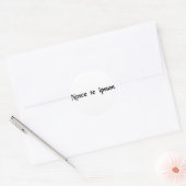 Sticker Rond Connais-toi toi-même. (Enveloppe)