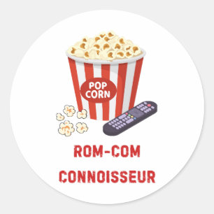 Sticker Rond Connaisseur de comédie romantique