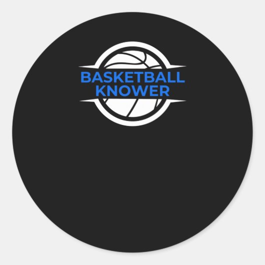 Sticker Rond Connecteur de basket-ball 2 (Devant)