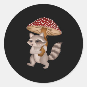Sticker Rond Conrad Le Raton Laveur Classique