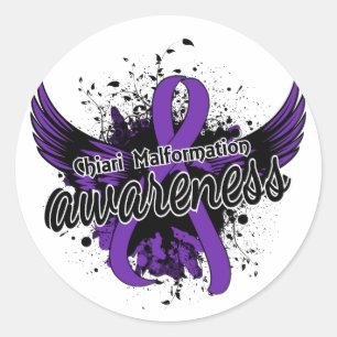 Sticker Rond Conscience 16 de malformation de Chiari
