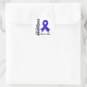 Sticker Rond Conscience 5 de cancer du colon (Sac)